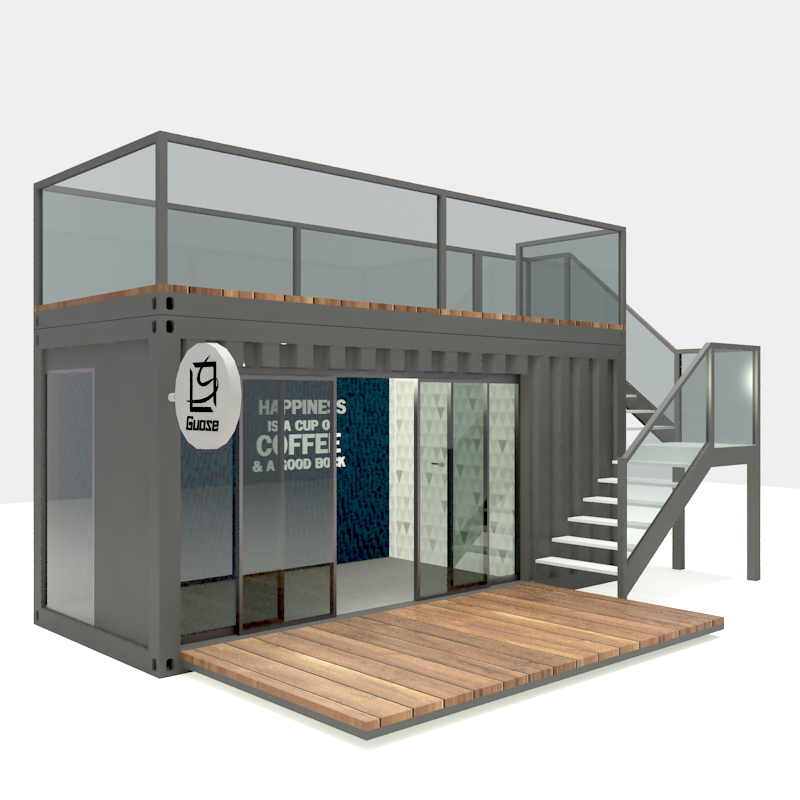 living container house Double-layer Container Shop for sale