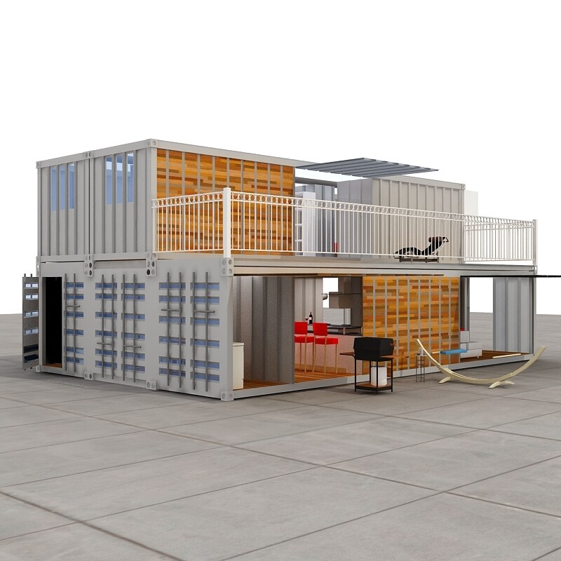 Fire prevention techniques for container houses.