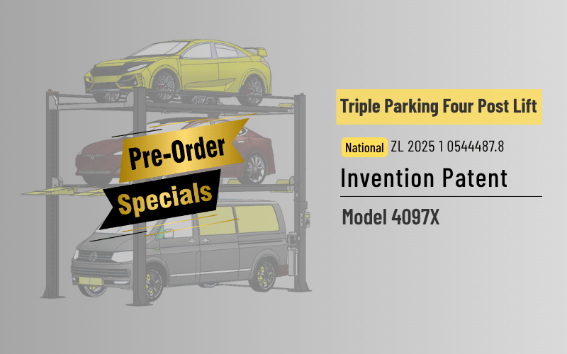 New Model 4097X Triple Parking Lift