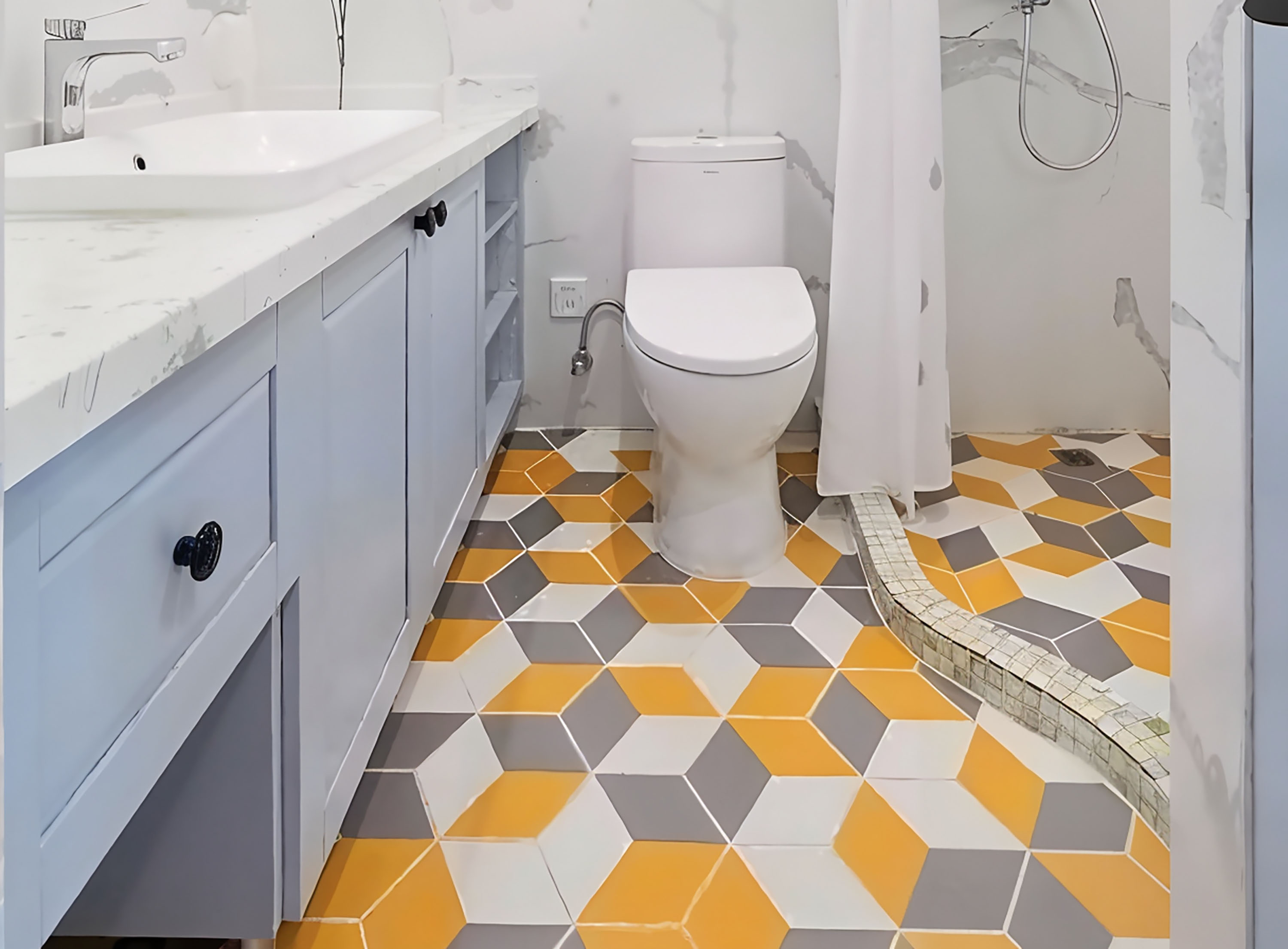 Bathroom Shower enclosure water barrier strip