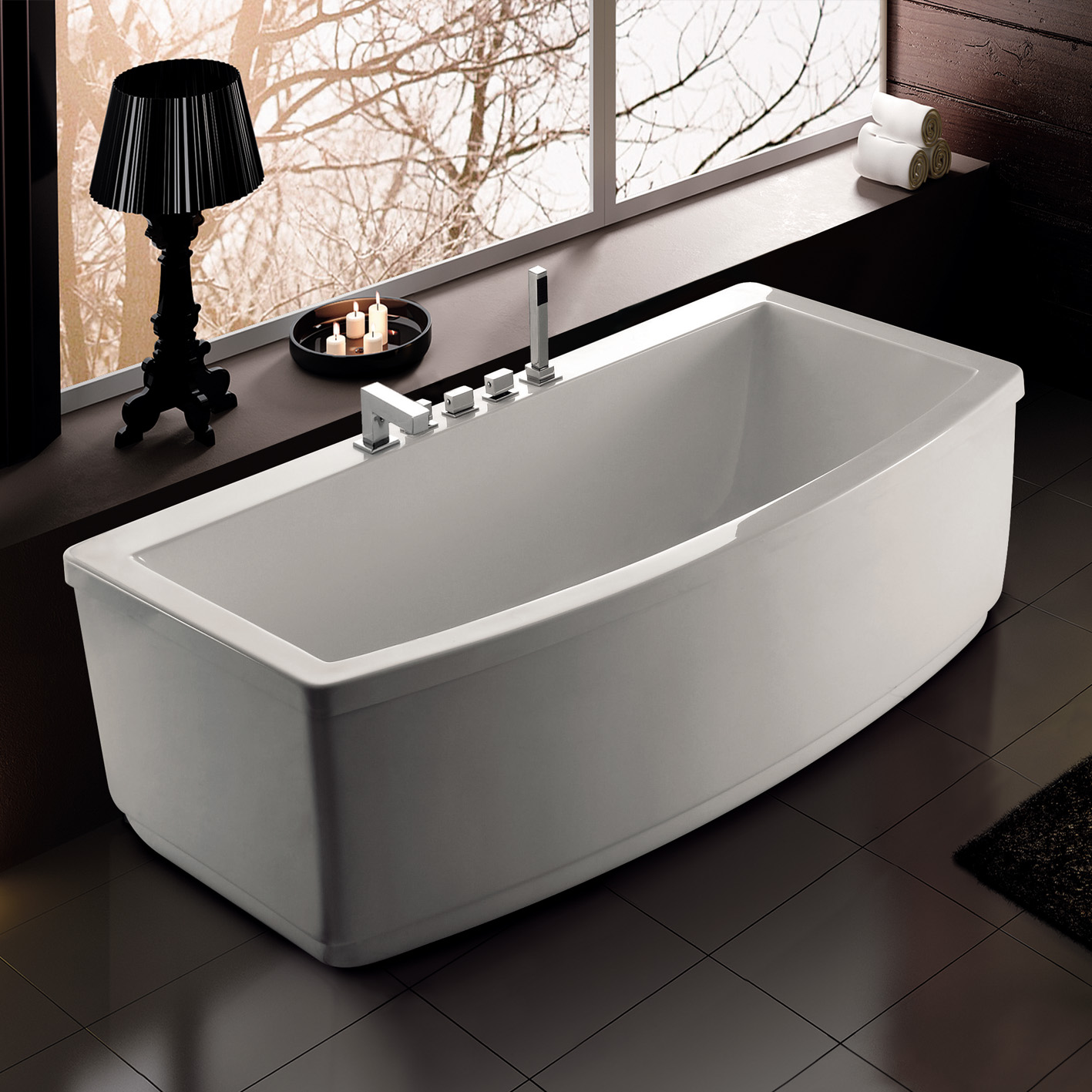 Square bathtub