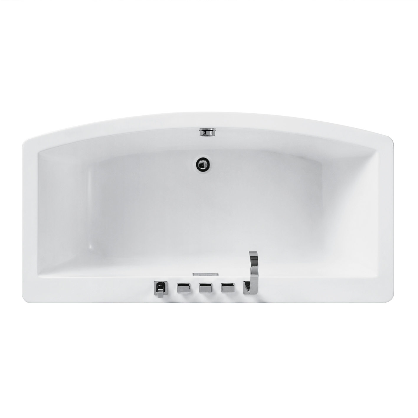 Baignoire carrée en acrylique avec fonction douche