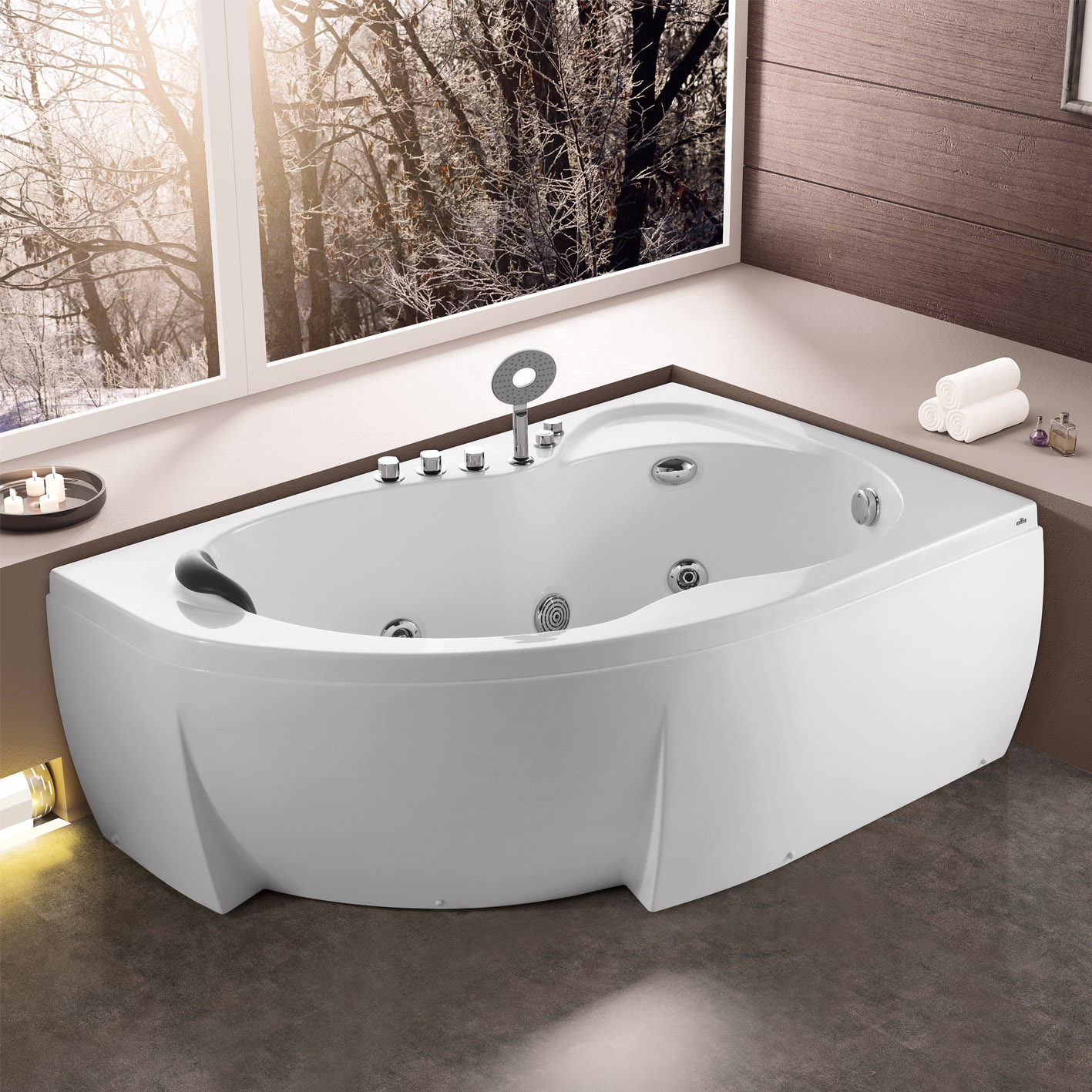 Multi-Function Electric Bathtub with Jets and Heating