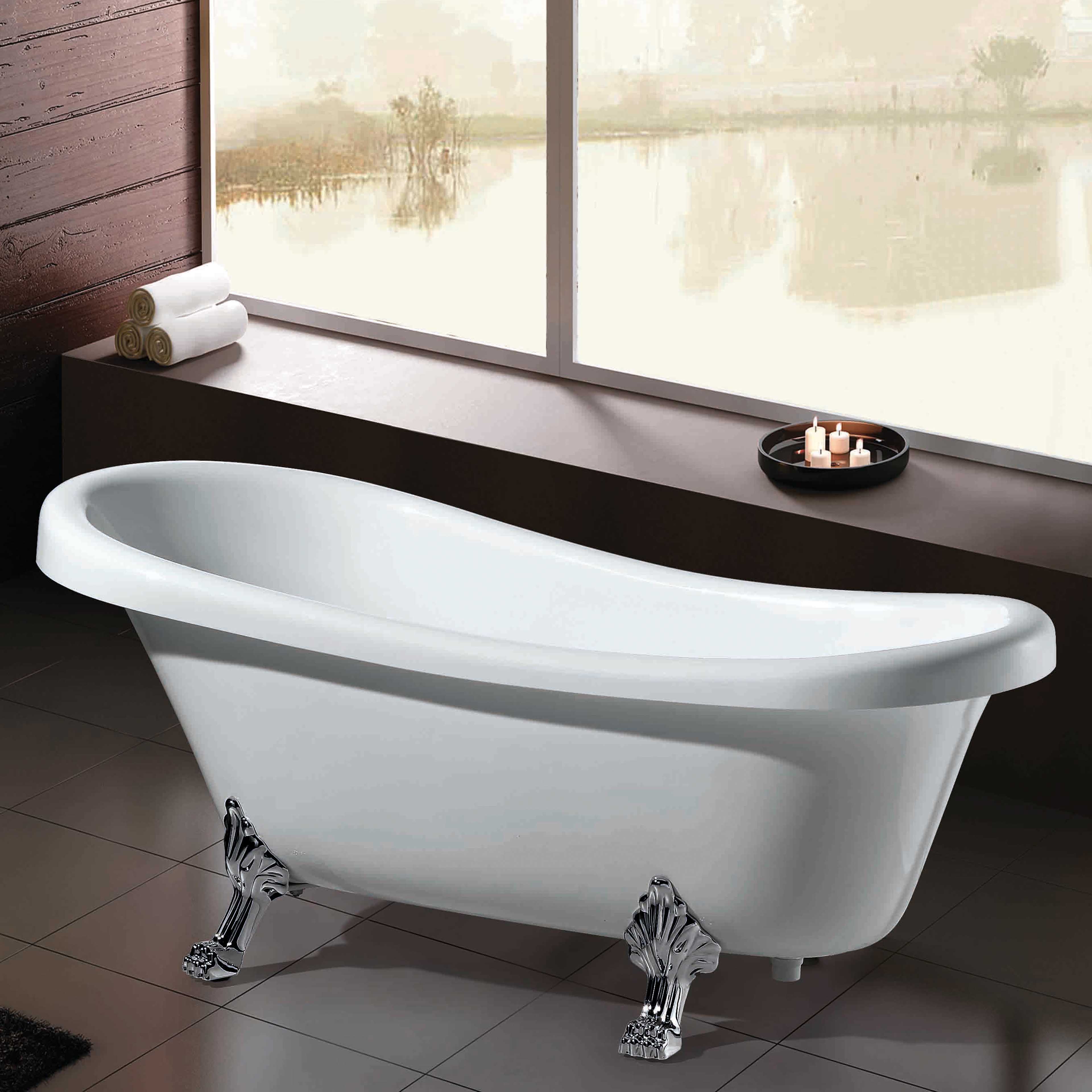 Acrylic Bathtub for Shower with Simple and Durable Finish