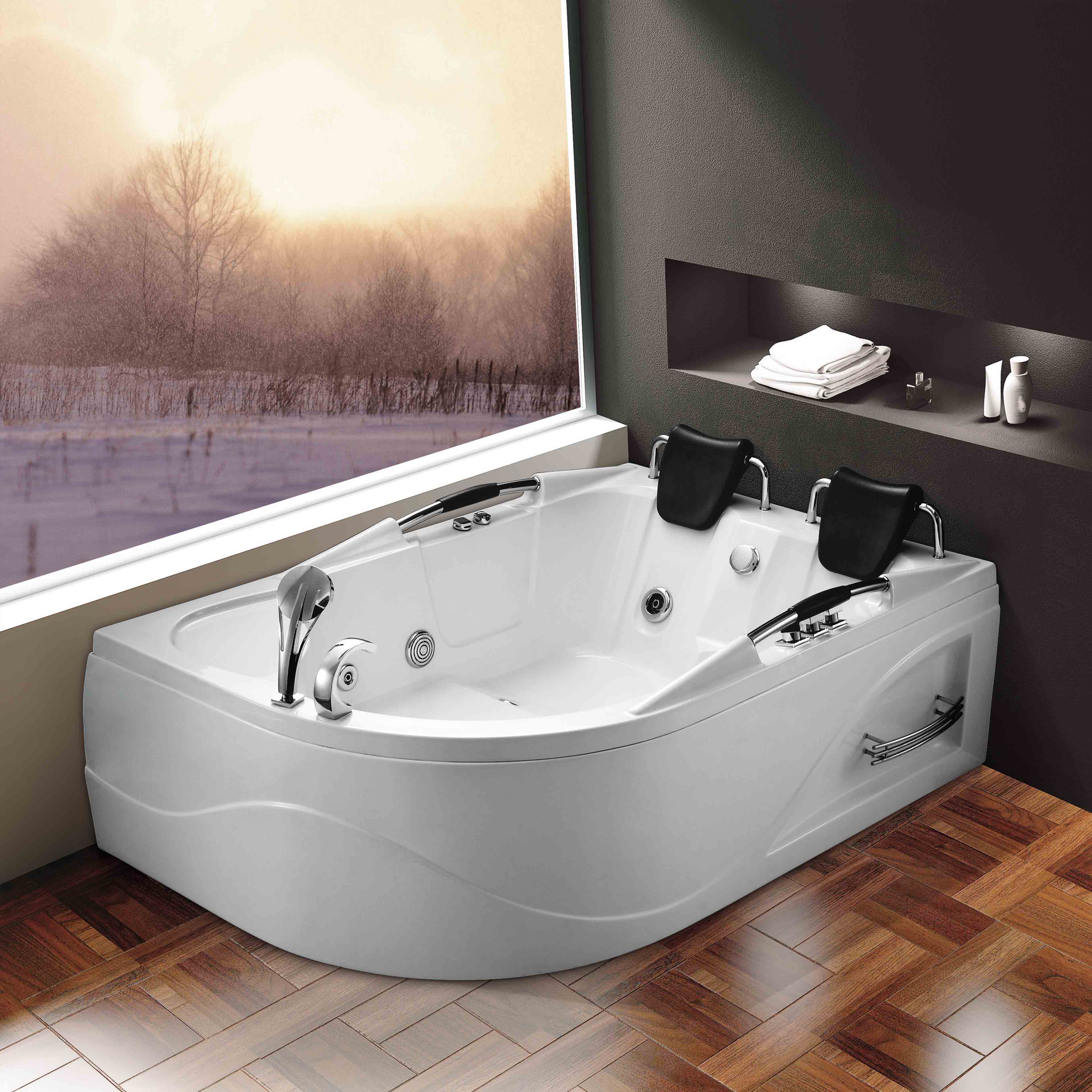 Two-Person Spa Bathtub with Whirlpool Jet System