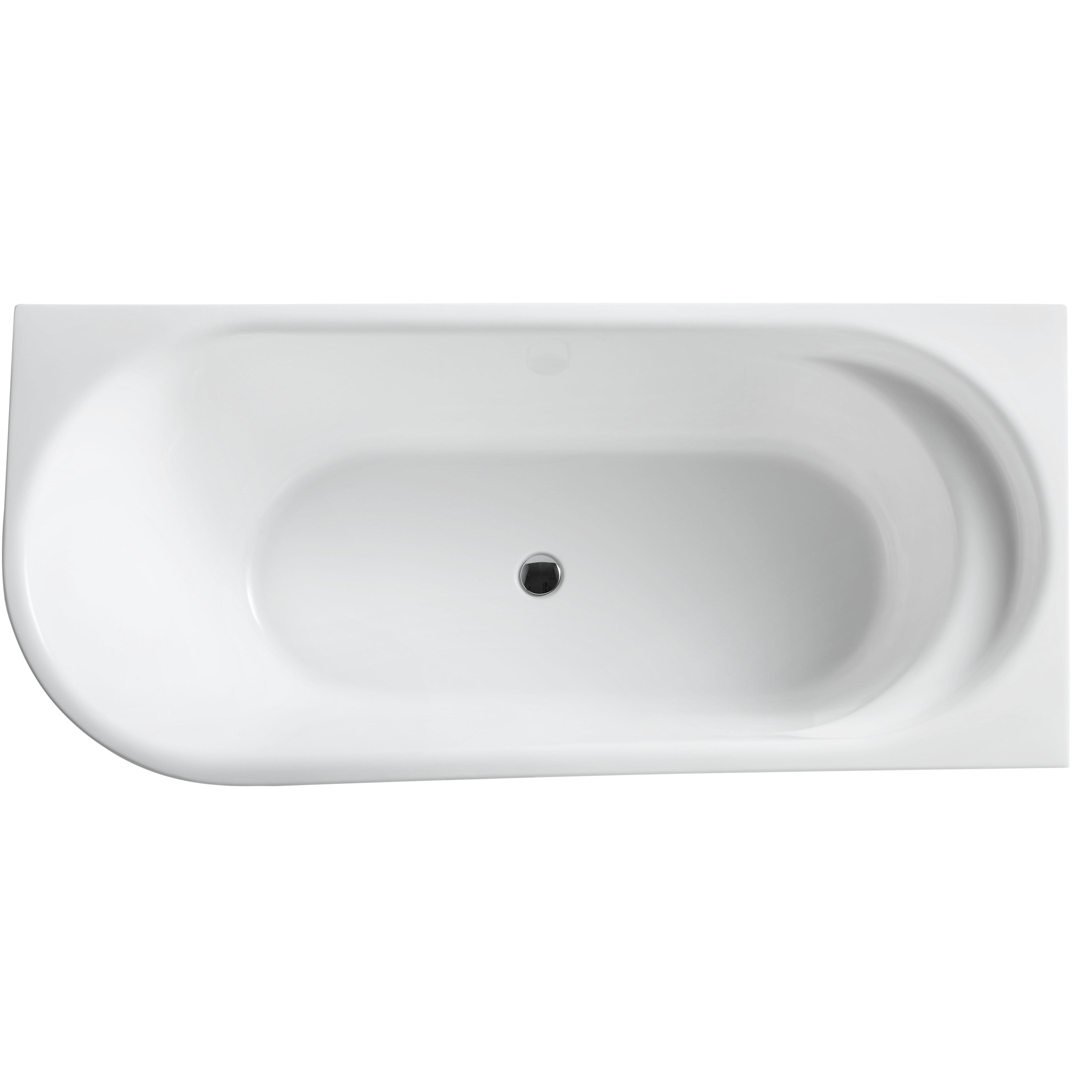 Corner Window Bathtub with Space-Saving Design