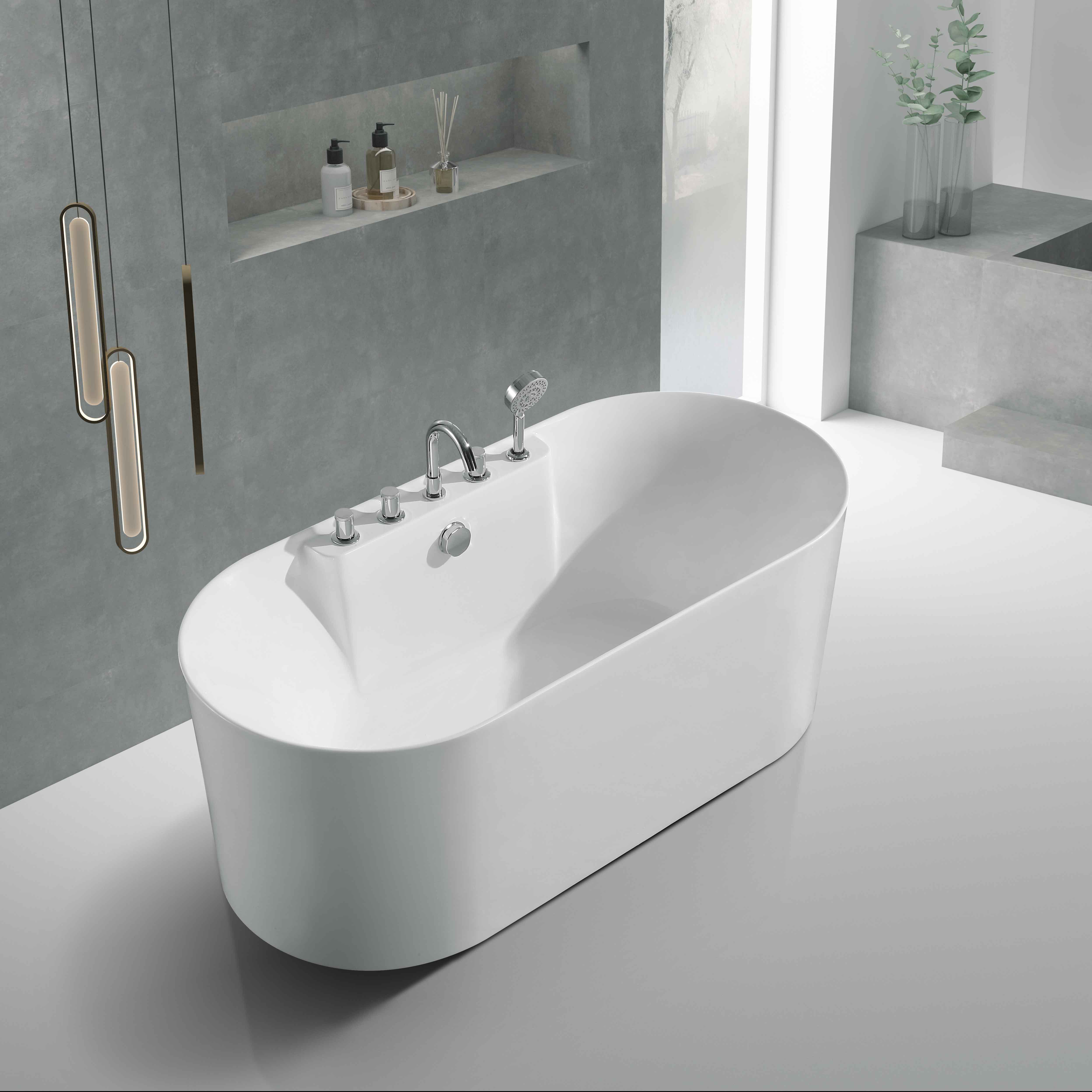 Baignoire ovale et ronde en acrylique à prix abordable