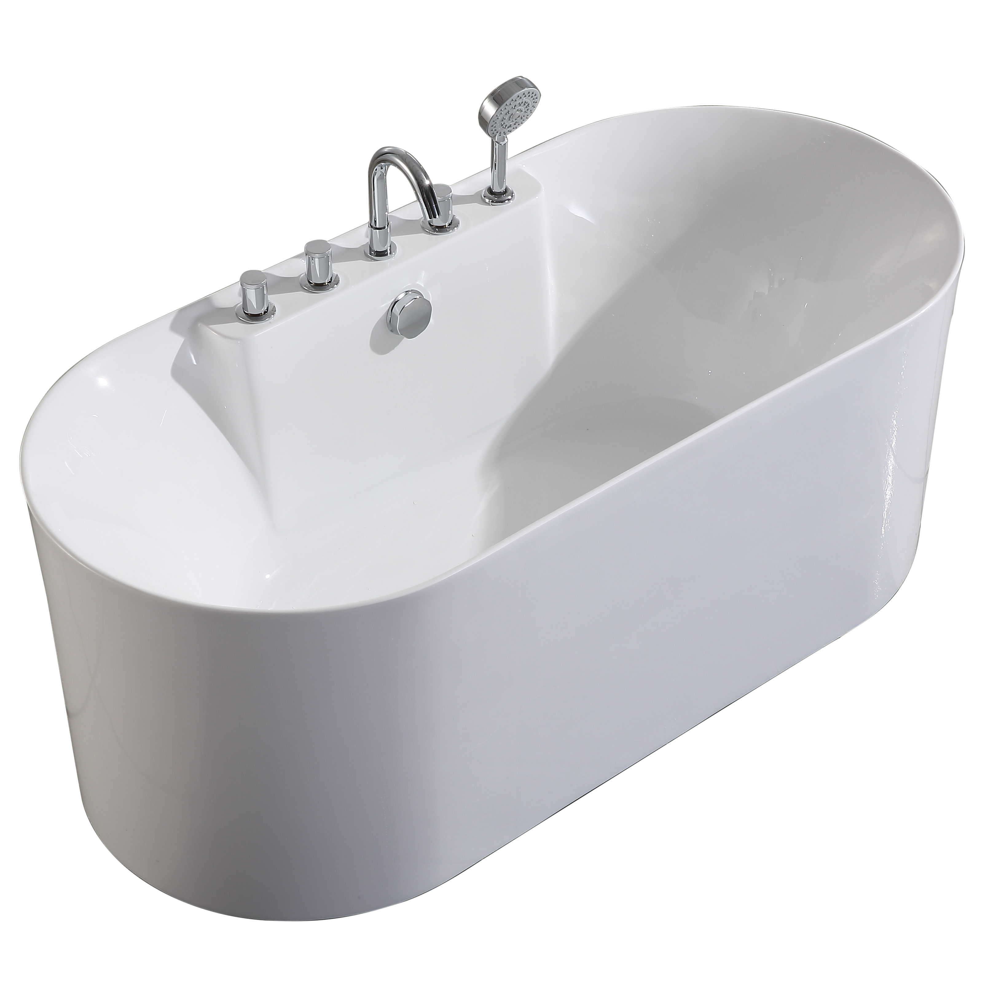 Oval and Round Acrylic Bathtub with Budget-Friendly Build