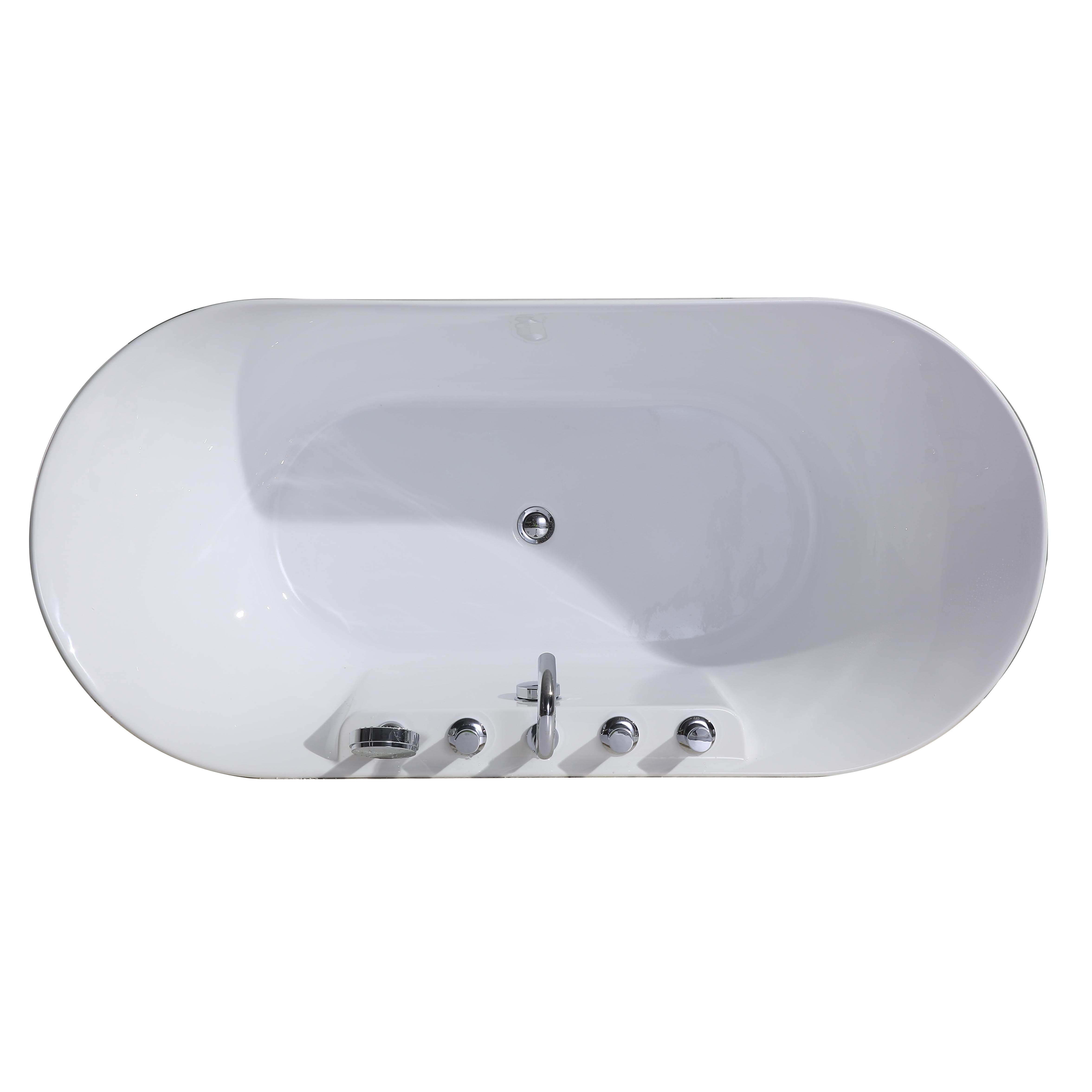 Oval and Round Acrylic Bathtub with Budget-Friendly Build