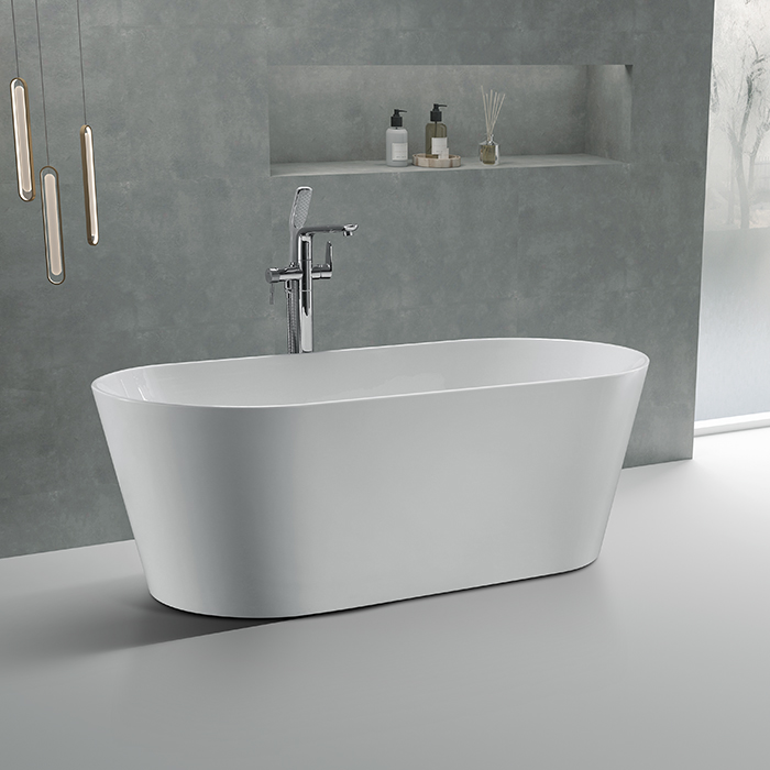 Baignoire simple en acrylique pour la douche et le bain