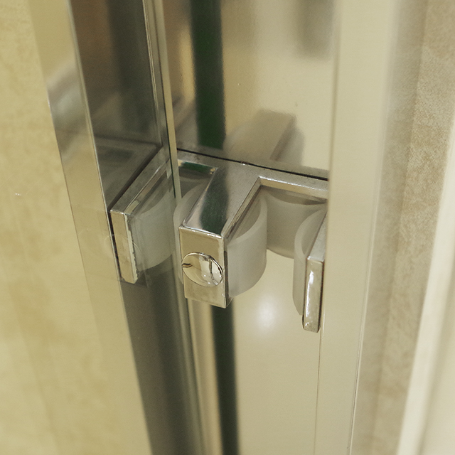 Aluminum Tempered Bypass Shower Door Bathroom with double Sliding Doors