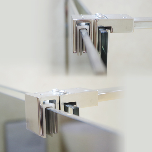 Frameless Glass Shower Room with Bottom Roller Sliding door