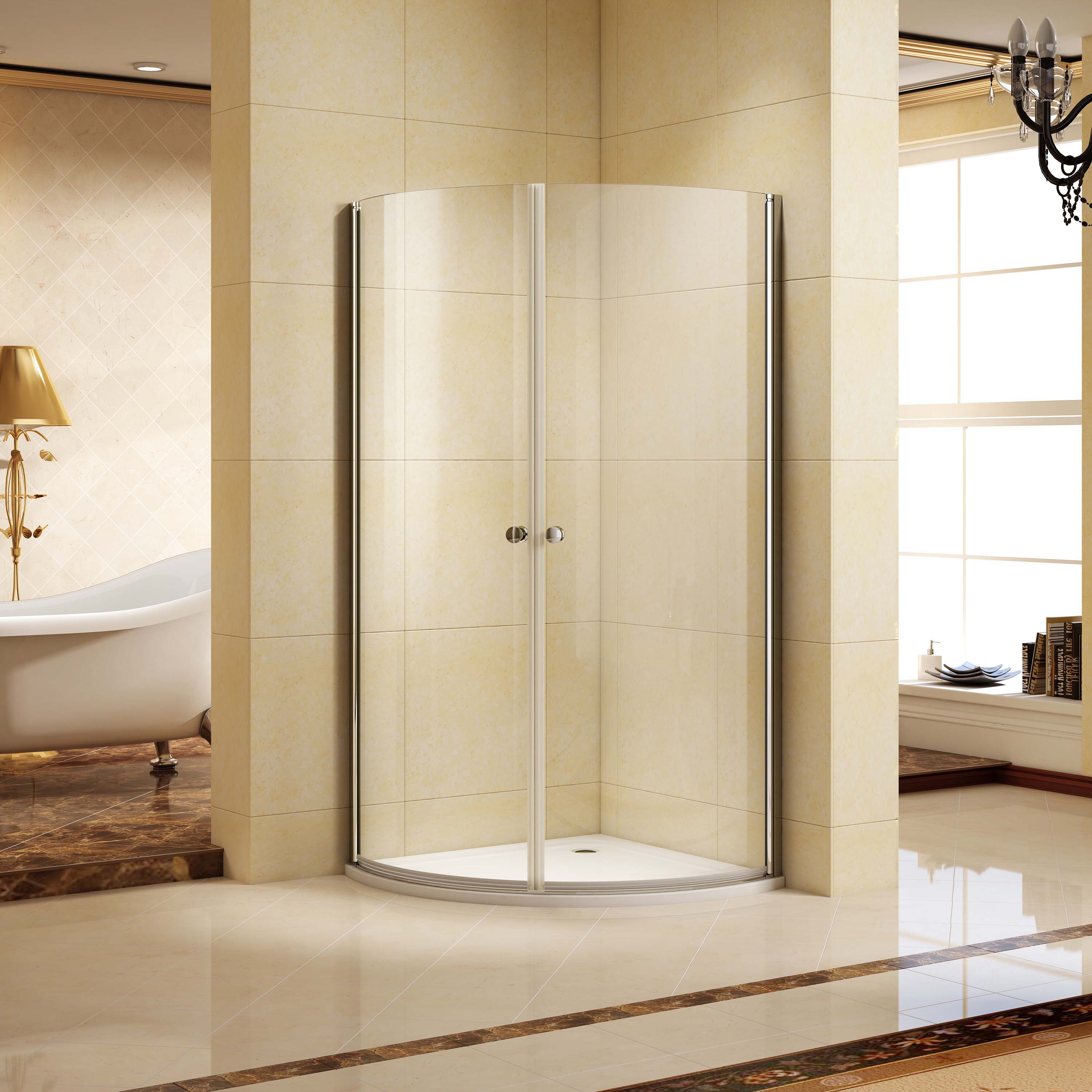 Glass Hinge Door Quadrant Shower Cabin for Bathroom