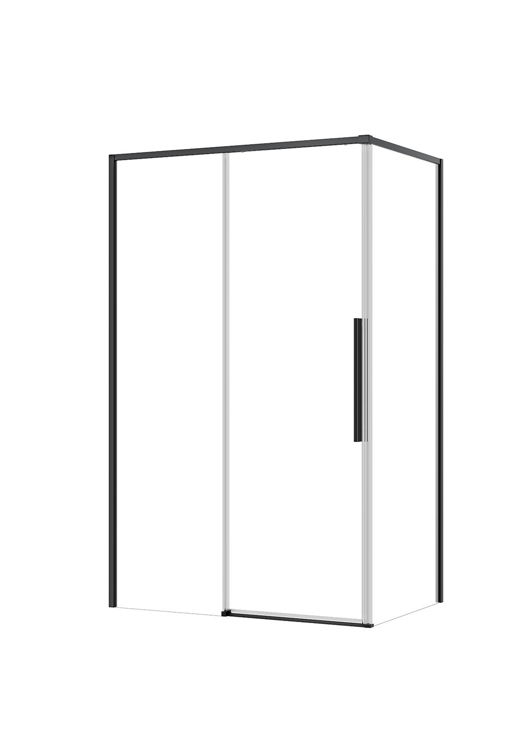 Extremely thin frame door with 1 Sliding Door and 1 Fixed Panel