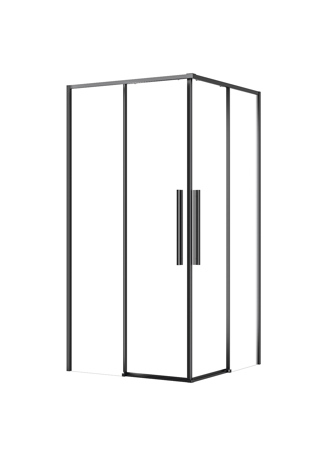 Ultra Thin Frame Glass Shower Enclosure with Sliding Door