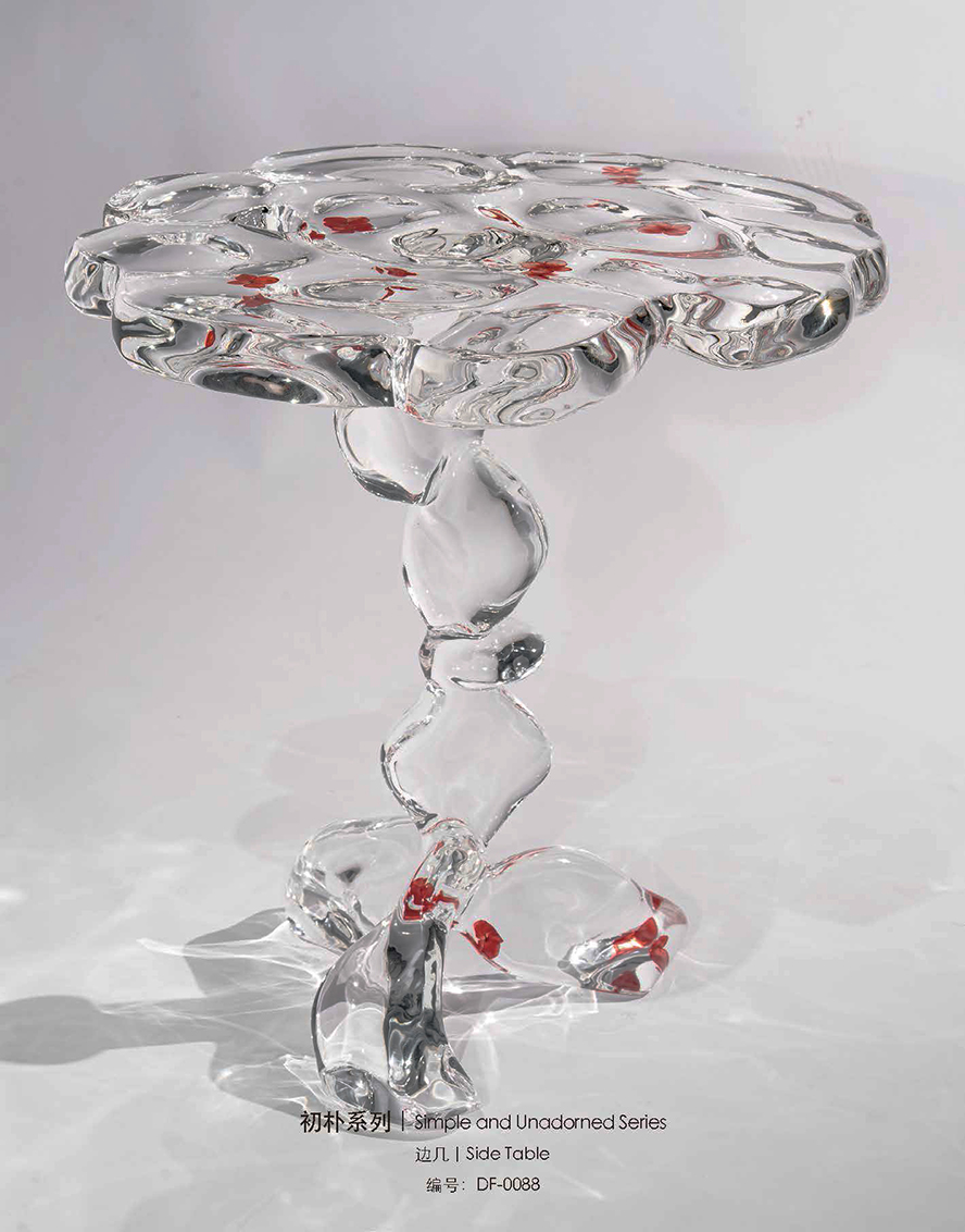 Mobilier de luxe en cristal | Grandes tables transparentes en acrylique