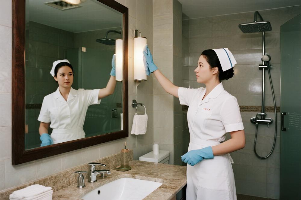 comment enlever les taches de rouille des miroirs et des panneaux de verre de la salle de bain