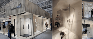 Shower enclosures emphasize ease of installation, modular and lightweight designs