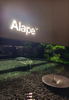 Alape’s artisanal basin with organic, river-inspired contours