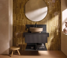 Duravit’s bathroom cabinets feature a unified color scheme