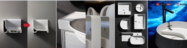 Laufen basin “thin-edge technology”