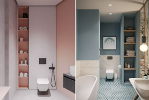 Use Narrow Gaps for Tall Cabinets - latest new trendy bathroom design tips