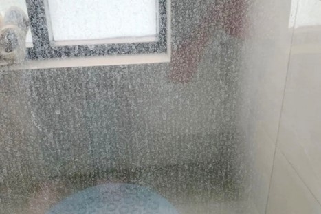 limescale on the glass
