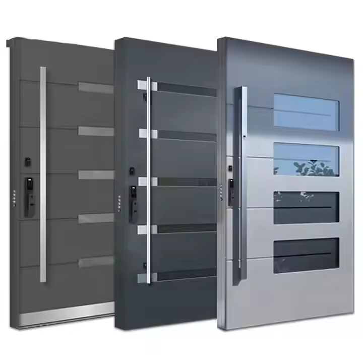 aluminum anti theft swing doors