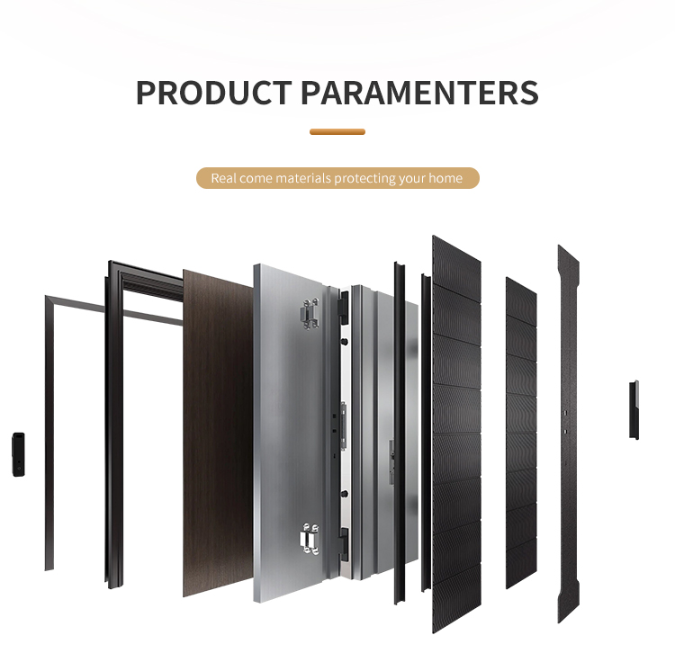 custom aluminum anti theft exterior door