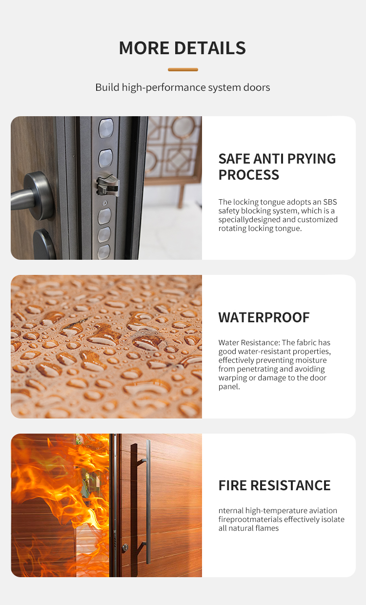 modern security aluminum door
