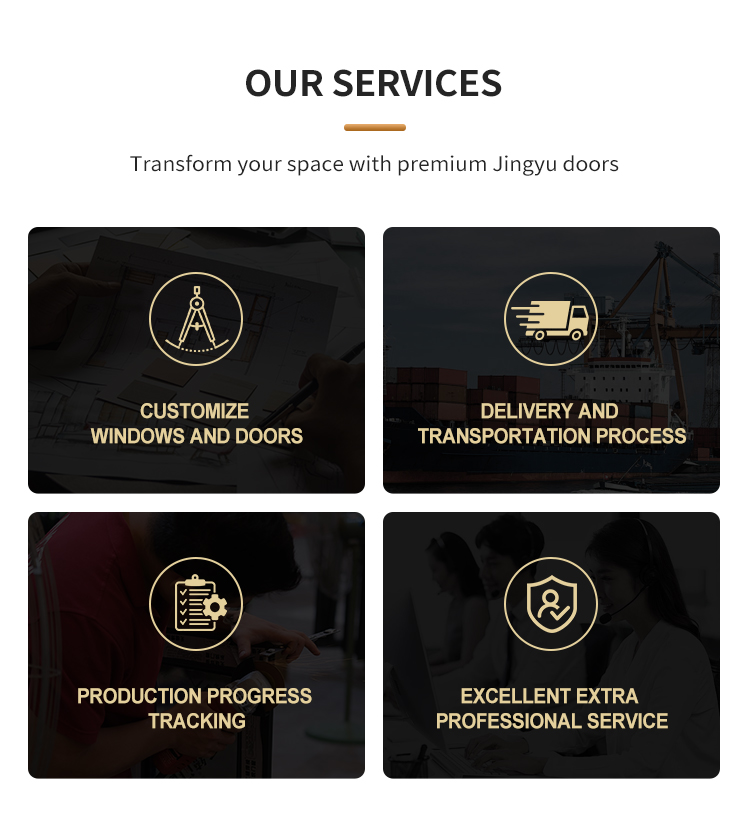 custom aluminum front entry door