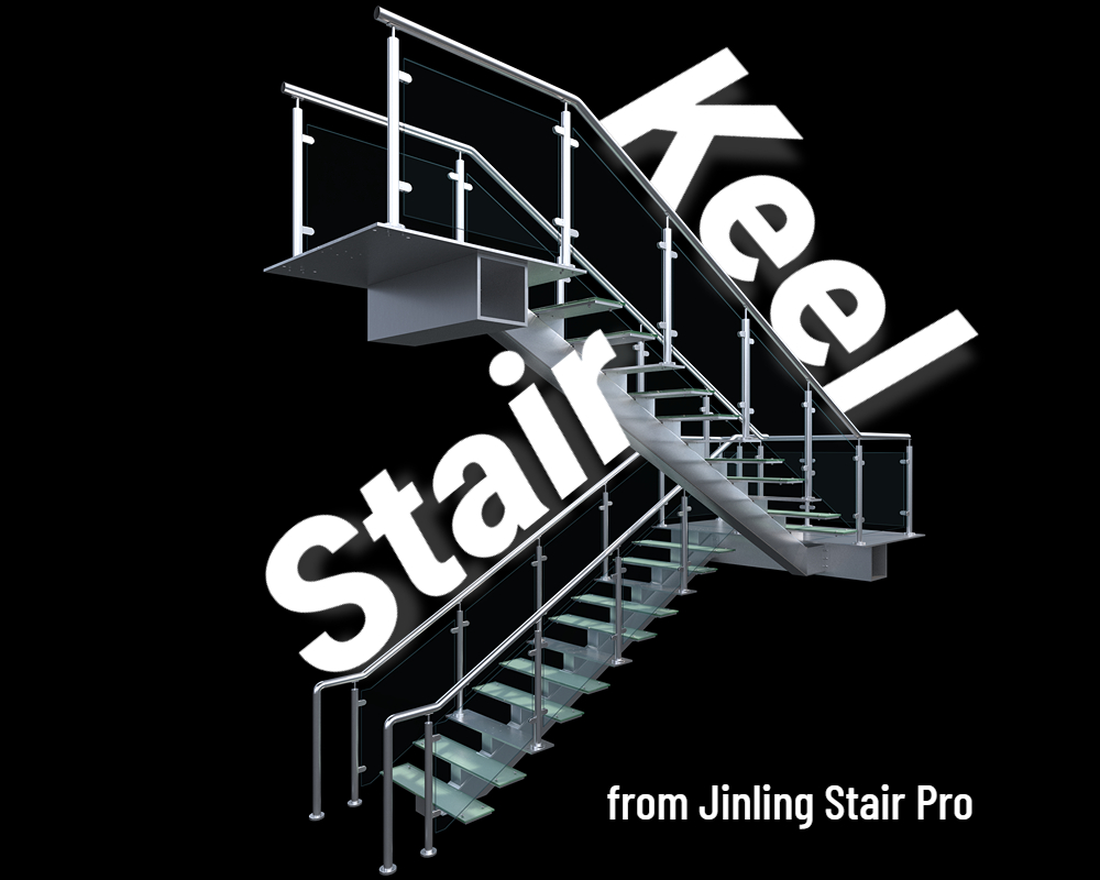 Keel Stair | Glass Railing | Integral Structure