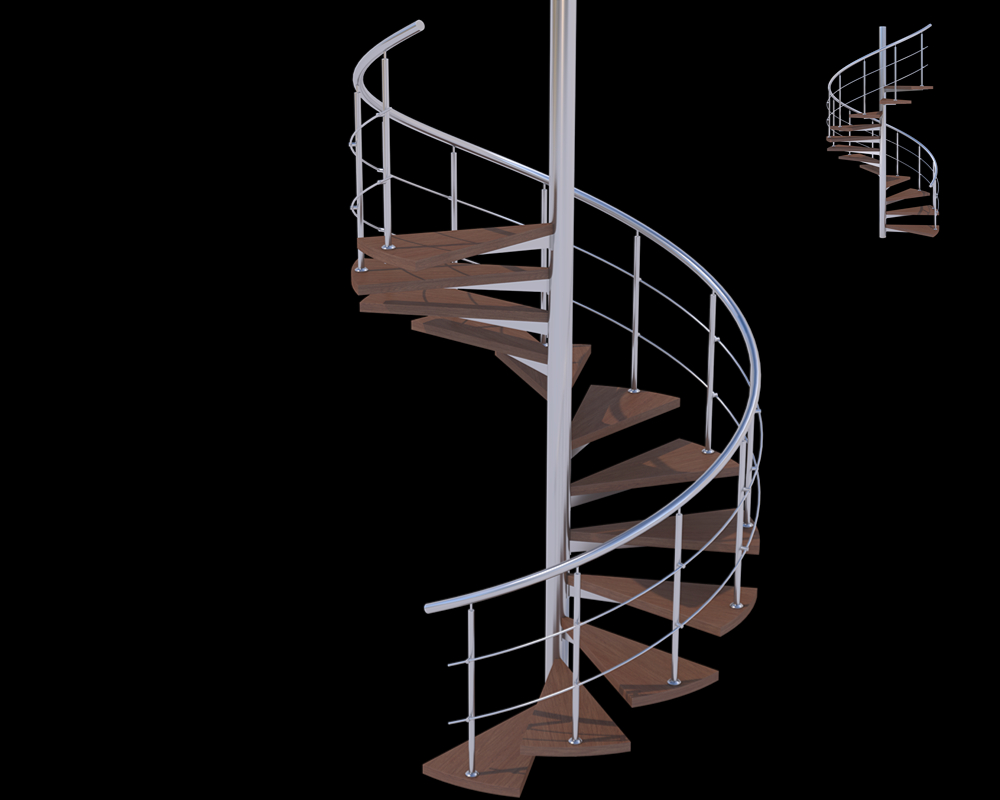 Spiral Stair | Helix Railing | Integral structure