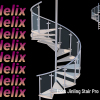 Spiral Stair | Helix Railing | Integral structure