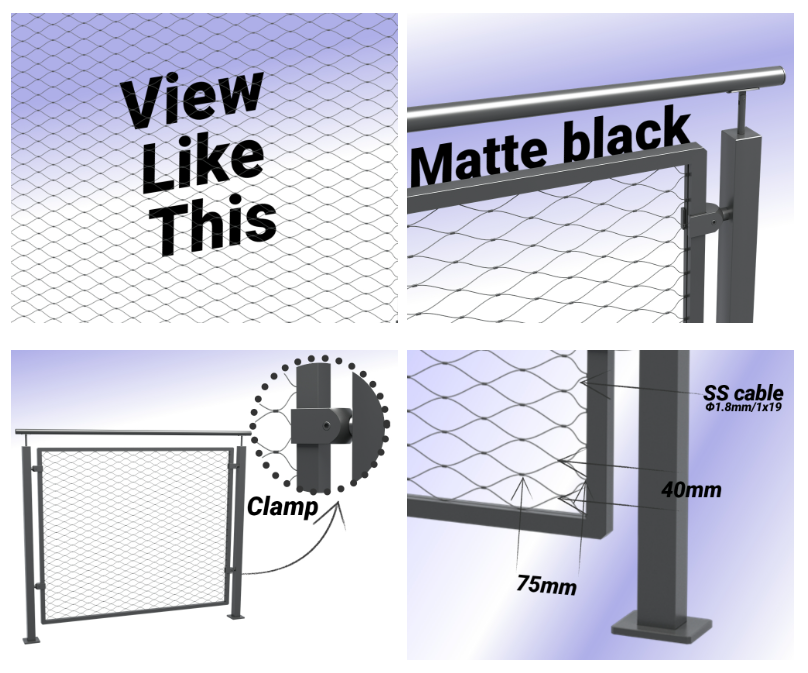 wire mesh railing manufacturer