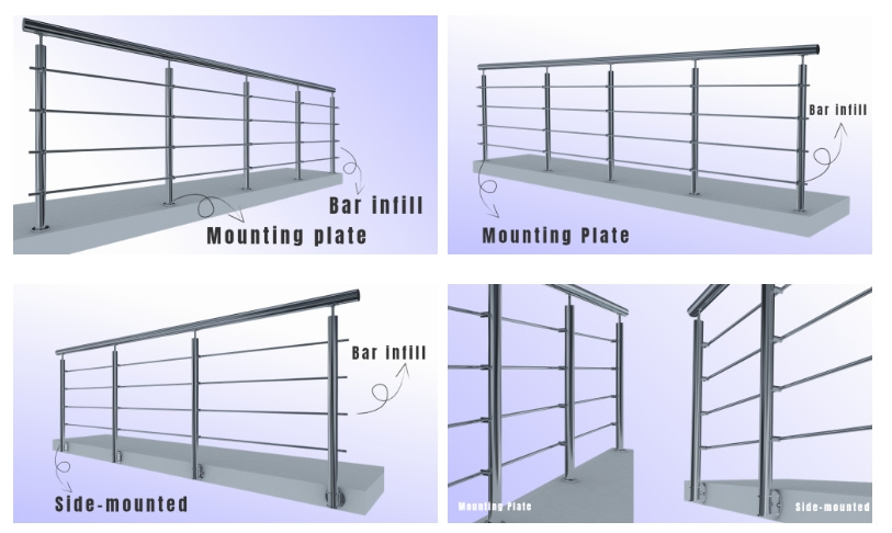 Stainless steel railing