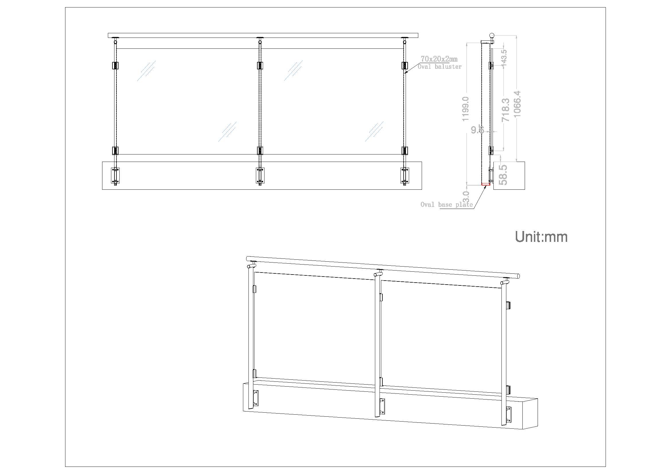 glass balustrade