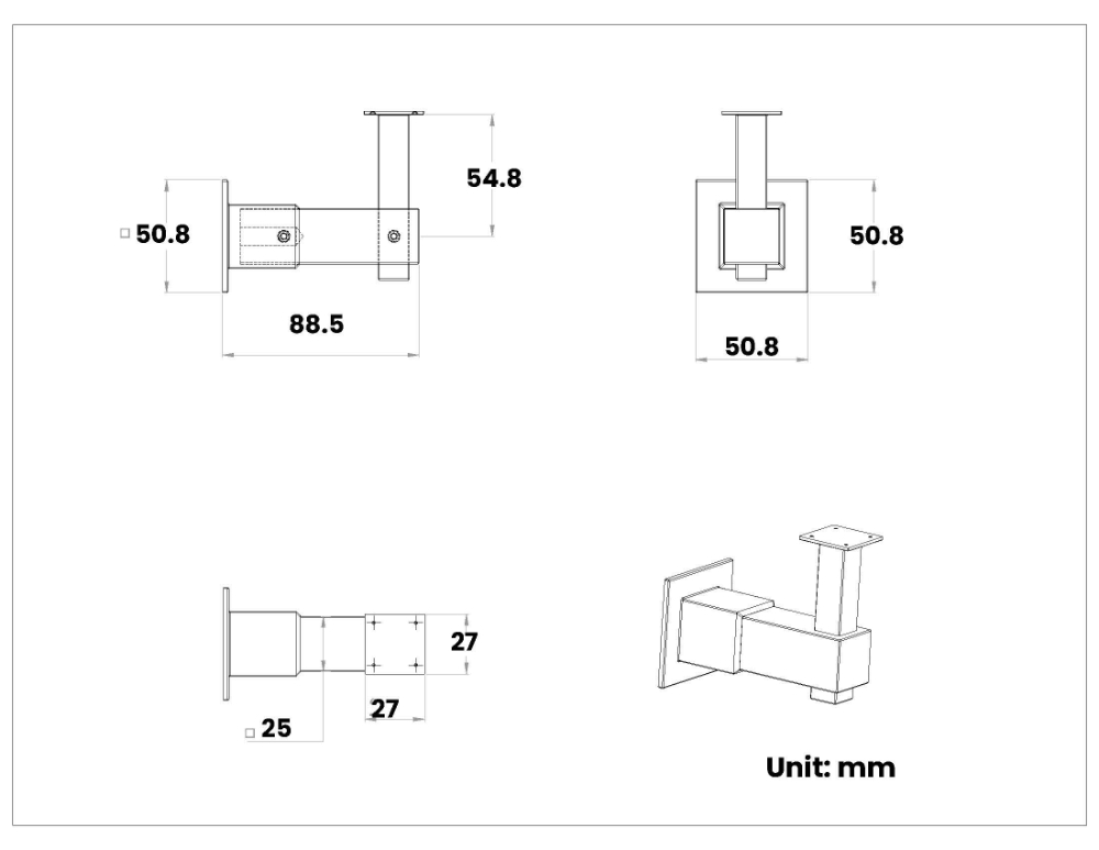 stainless steel wall rail