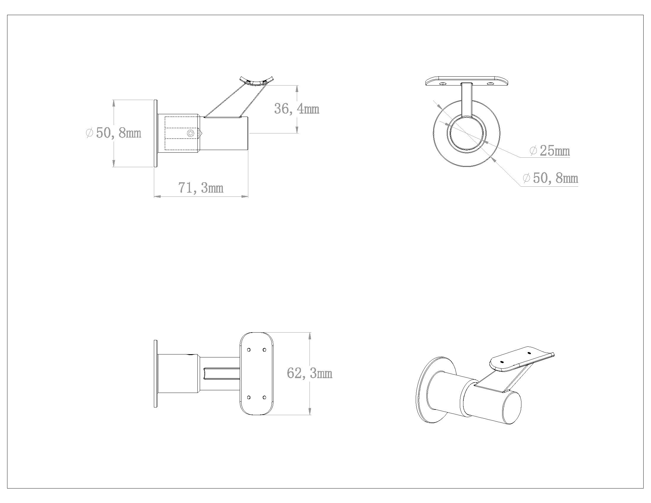 stainless steel wall rail