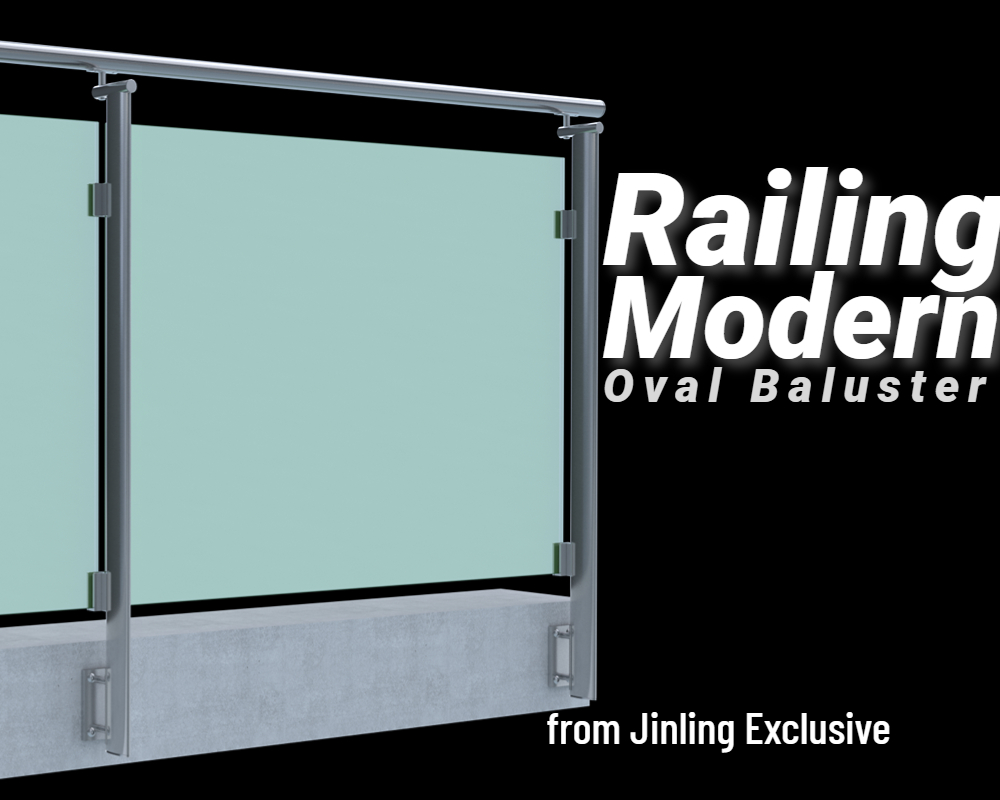 Baluster Railing | Oval tube | Railing Modern