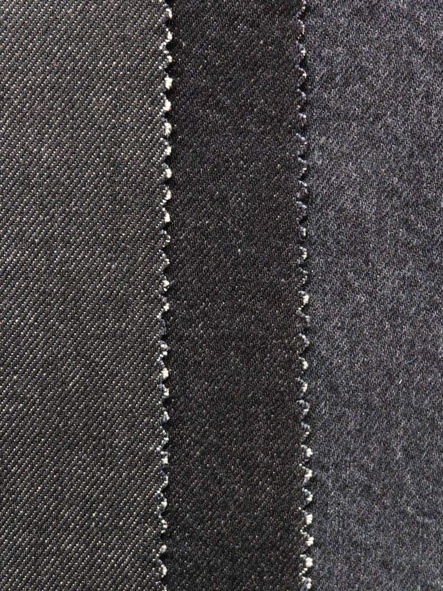 Non elastic/13oz heavy denim/160cm/62½ in /Black color Denim Fabric KR-4259RG