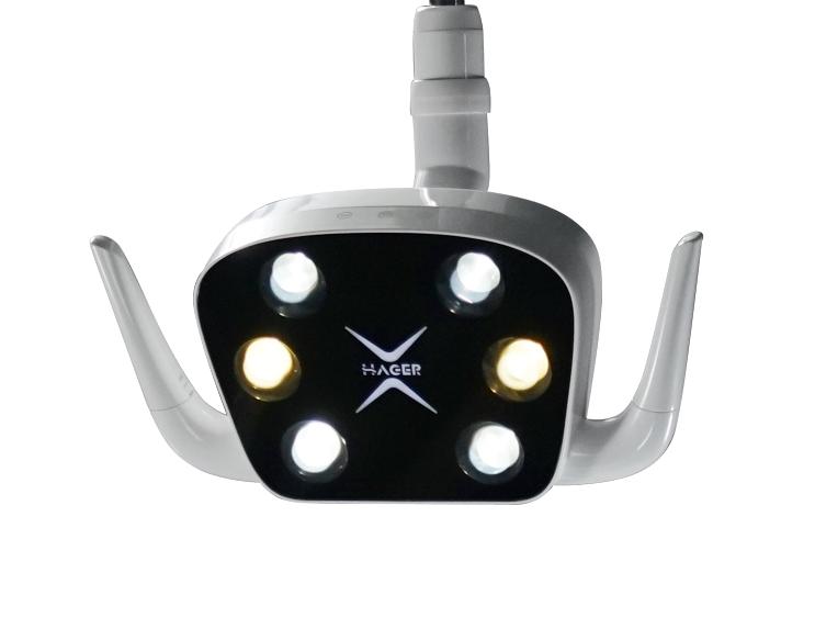 6-LED dual color shadowless lamp
