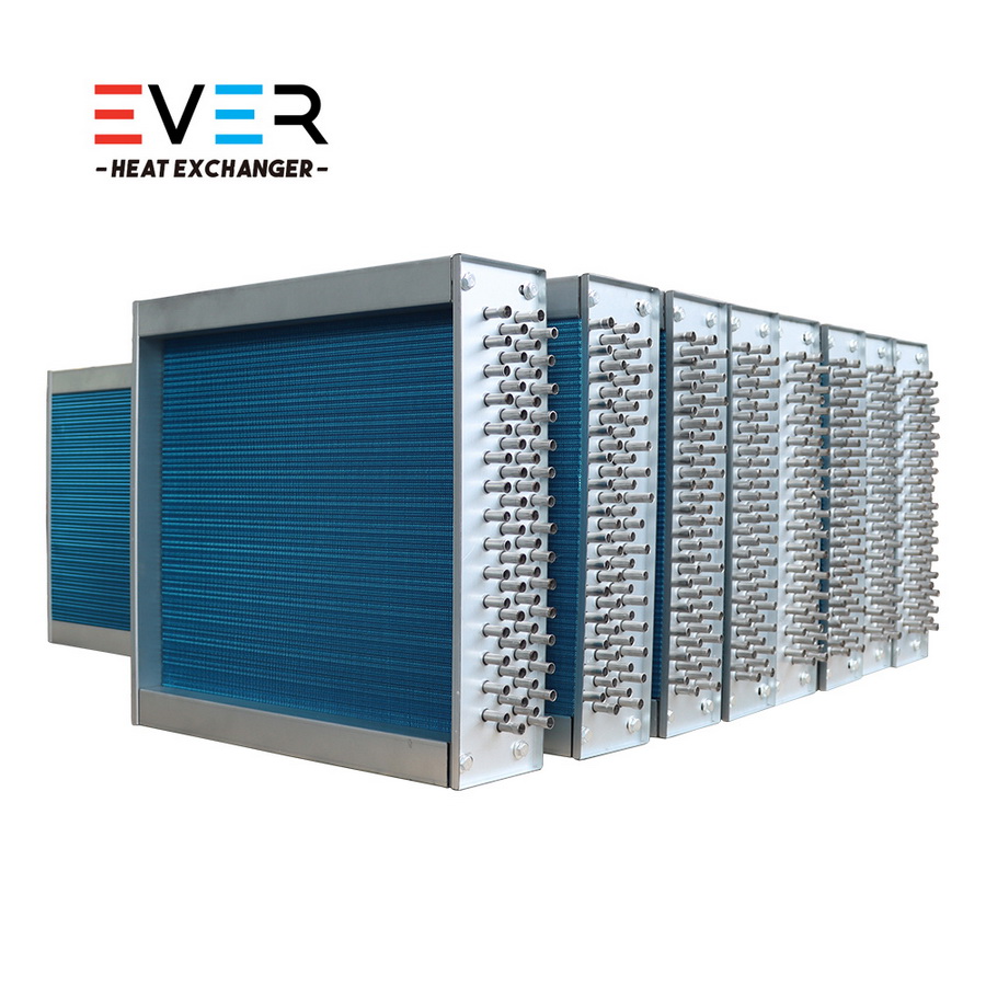 Stainless steel frame cooling coil for food-grade facilities