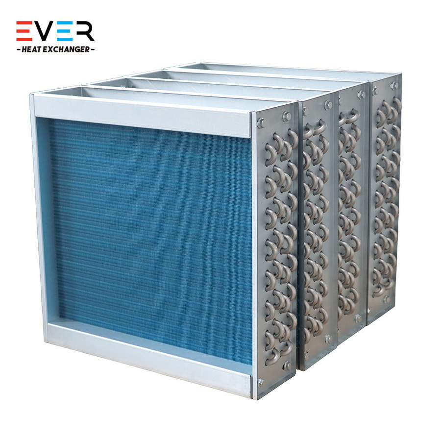 Low noise finned coil for office building HVAC systems