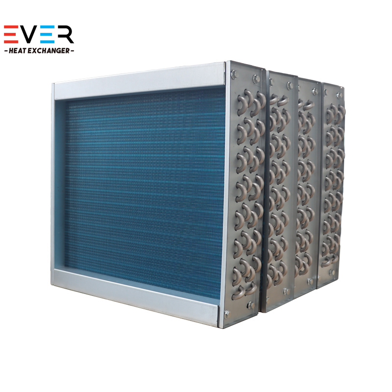 Fin tube evaporator coil with low frost accumulation