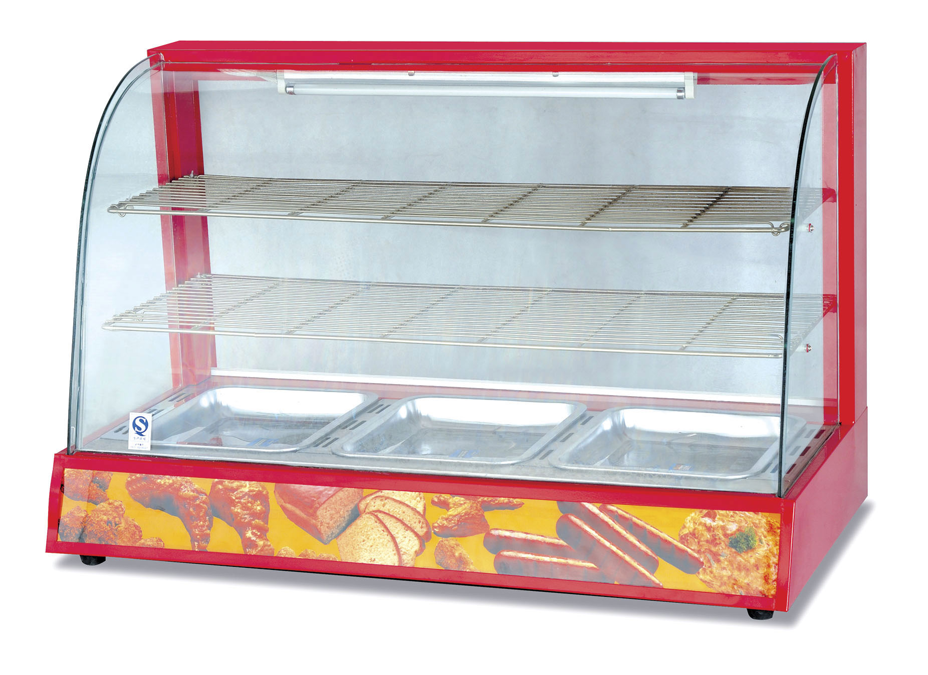  Curved Glass Warming Showcase DH-828