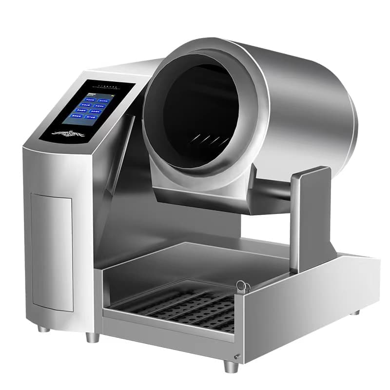 Floor-standing 500 electromagnetic stir-fry Machine (touch screen + automatic swing arm 