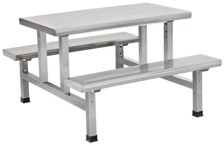 Stainless Steel Four/six-person Dining Table and Chair Set MH-SLRLTZY01