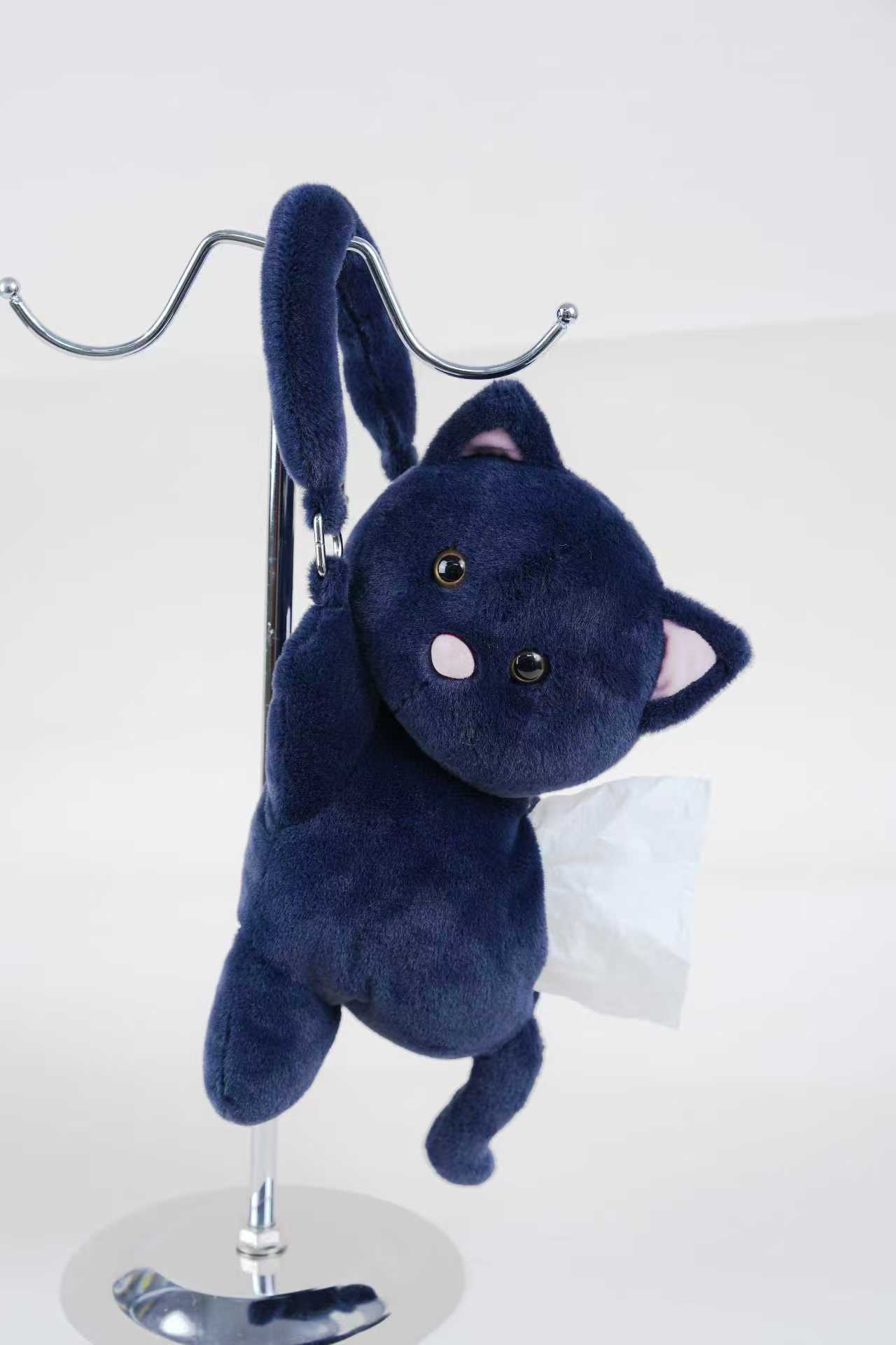 عبوة مناديل على شكل قطة