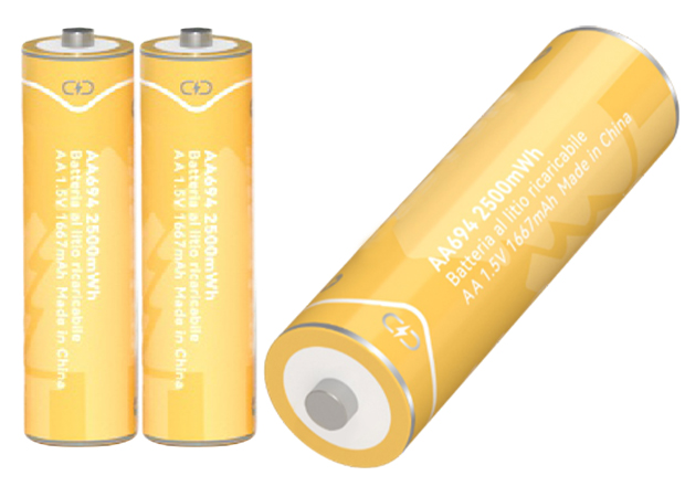 Victory Power Battery 2500mWh AA Li-ion Rechargeable Battery